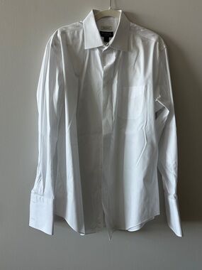 Jos. A. Bank White Men's Dress Shirt - Classic Point Collar